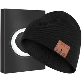 Bluetooth Beanie Headphones Hat Unique Christmas Tech Gifts Black
