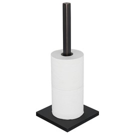 JQK Toilet Paper Storage Stand Oil Rubbed Bronze, 304 Stainless Steel Tissue Reserve Holder Square 3/4 Rolls Dispenser for Bathroom, TPS240-ORB