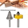 Mesee 8 mm Shank Rabbeting Bit Set, Rabbet Router, T-Groove