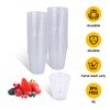 Iceten 100 1.5oz Small Plastic Cups, Reusable Clear Durable Plastic