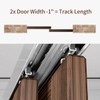 SongYung Heavy Duty Bypass Sliding Closet Door Track Hardware 72",6FT