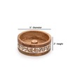 Indus Lifespace Mango Wood Incense Holder Round Incense Holder Ash