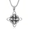 HannaFires Nordic Vintage Celtic Knot Pendant Viking Necklace Retro Accessory