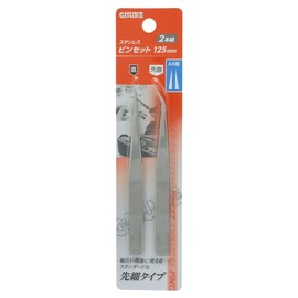 Takagi GISUKE Stainless Steel Tweezers AA Type Tip 4.9 inches (125 mm) Set of 2