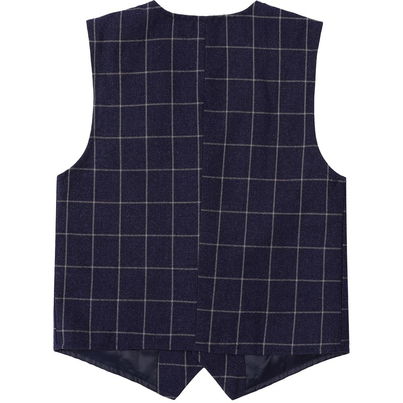 mintgreen Boys' Classic Vest, Children's V-Neck Wedding Regular Fit Suit