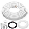 TURBRO 16 Ft. Mini Split Line Set, 1/4" & 1/2"