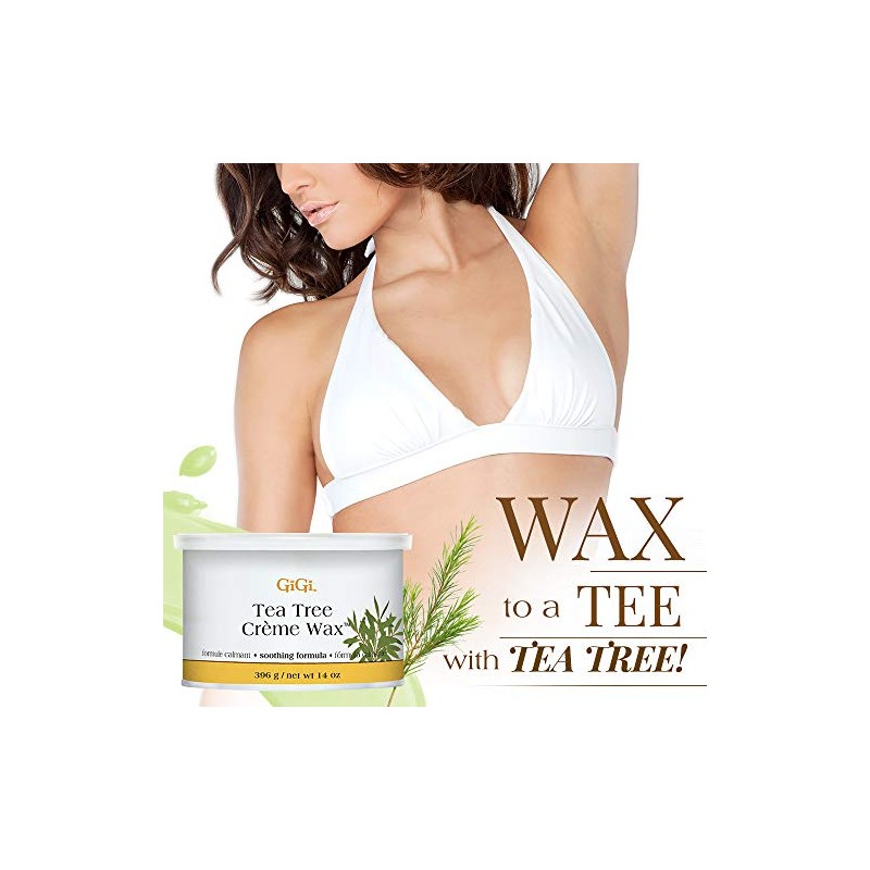 GiGi Tea Tree Creme Wax, 14 Ounce