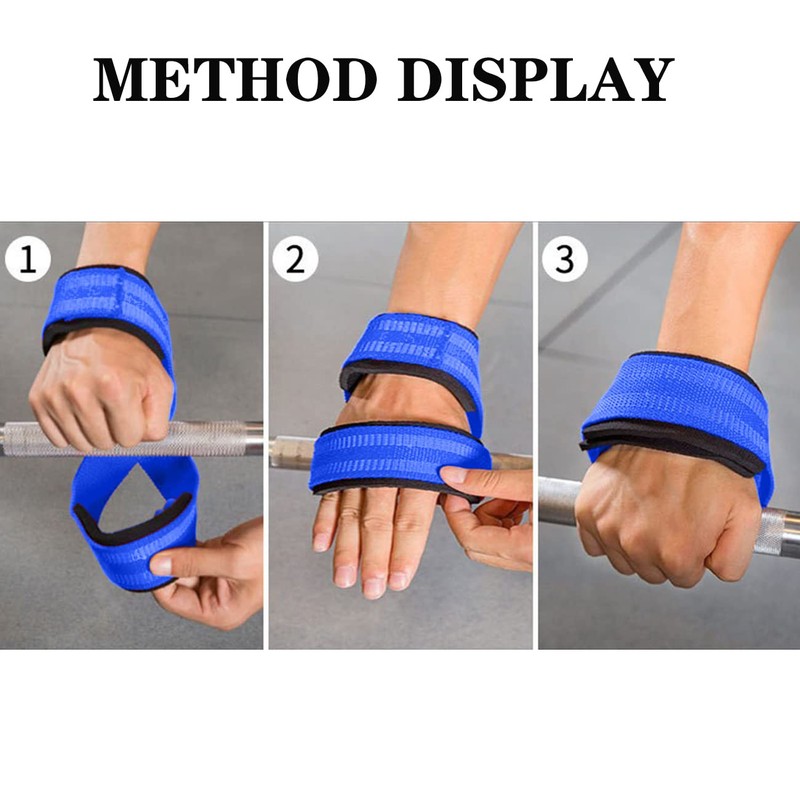 MOPHOEXII Figure 8 Straps for Deadlift-Weight Lifting Straps，Shrugs, and Weightlifting，Strongman