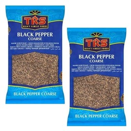 TRS Black Pepper Coarse, 100G, Crushed Pepper Herbs, Healthy Spices, Indian Origin, Pack of 2