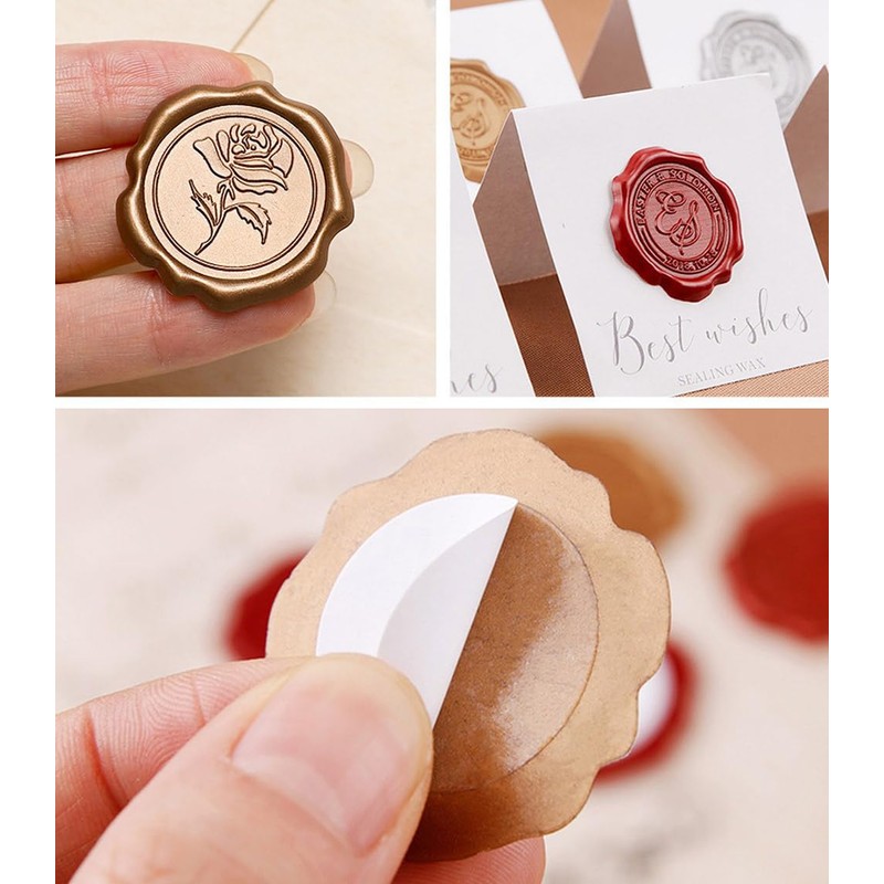 moin 2412sl339 Seal Wax Stamp Rose Gift
