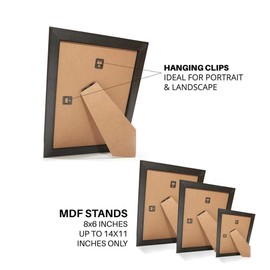 30x30 cm Square White Photo Frame, Picture Frame, Document frame, Certificate Frame, Wall Mountable & Freestanding - 30cm x 30 cm Frame White