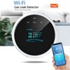 WiFi Combustible Gas Alarm Methane Natural Gas Leakage Detector Sound
