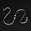 Gracelife Shower Curtain Decorative Hook Modern Square T Bar Shape