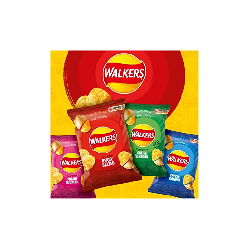Walkers Crisp Classic Variety, 25g (6 Pack)