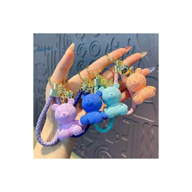 [AIXUAN] Cute Character Animal Keychain Decoration, Resin Car Strap, Couple