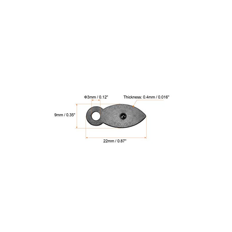 uxcell Frame Turn Button, 7/8" Metal Flat with Screws for