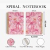ANIANG Trendy Retro Disco Ball Spiral Notebook, Preppy Journal, Coquette