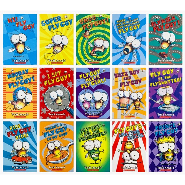 Limonuos Fly Guy 1-15 Complete Collection Series Pack Set, 15