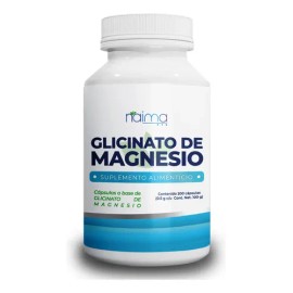 Glicinato Magnesio 500mg 200 Cápsulas Por Frasco Sabor