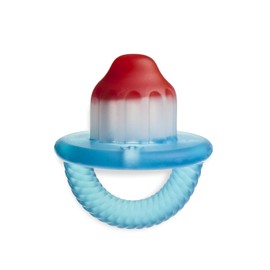 Itzy Ritzy - Mordedor de silicona para bebés flexible, suave y hueca con mango fácil de sostener; diseñado para edades de 3 meses en adelante (Hero Pop)
