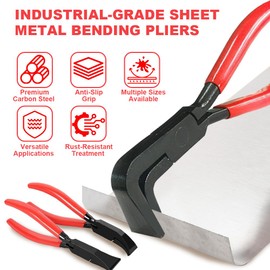 WDKXCN Folding Pliers, 3-Piece Set 0° 45° 90° Folding Pliers, 22 mm Bending Pliers, Sheet Metal Pliers, Folding Pliers Set, Sheet Bending, Folding Pliers Sheet Metal for Bending and Smoothing Sheet