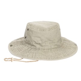 Unisex Sun Hat Fishing Hat Boonie Hat Wide Brim Summer Sun Protection Portable Outdoor Safari Hat with Adjustable Chin Strap, 024 Light Beige