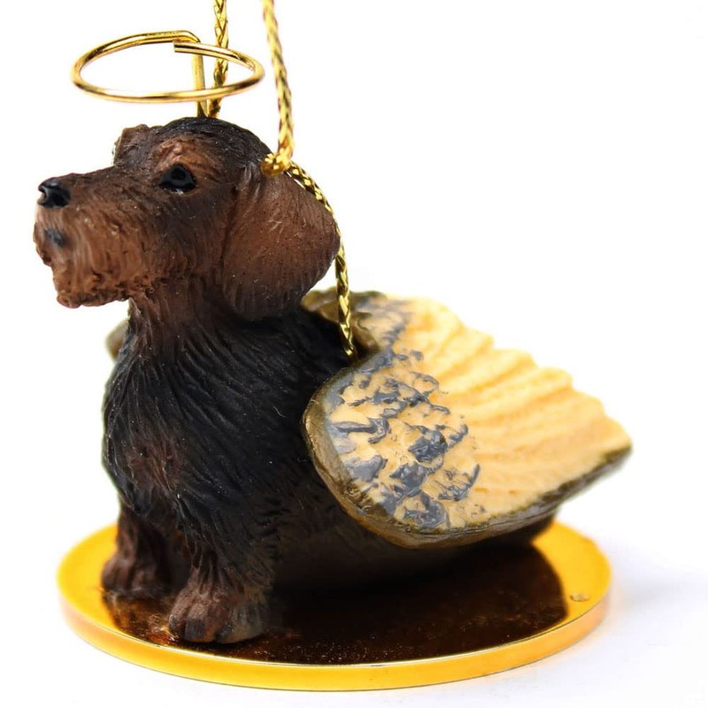 Wirehaired Dachshund Tiny Ones Dog Angels (2 in)