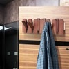 Cabilock Creative Wooden Wall Mounted Coat Rack - Piano Key
