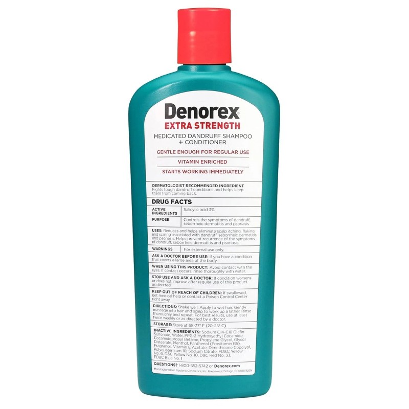 Denorex Extra Strength Anti Dandruff Shampoo & Conditioner Treatment (10oz)