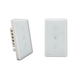 Smart zigbee Curtain Wall Switch Works with Alexa and Google Home,App Remote Control and Voice Control, Device Sharing and Timer Function,Require hub, (Monorail Curtain Touch Switch)