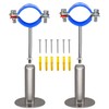 POTONZ Wall Mount Ceiling Mount Pipe Supports,Adjustable Pipe Clamps、Hangers、 Stainless