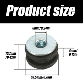 10 Pcs Rubber Grommets Kit, Motorcycle M6 Rubber Grommets Bolt, Rubber Grommets Assortment Kit Replacement Accessories