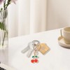 giteo bedding 2Pcs Cherry Bag Charm Keychain, Cute Car Key