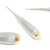 Unbranded Oral Dental Root Elevator Flohr Straight With Gold Handles