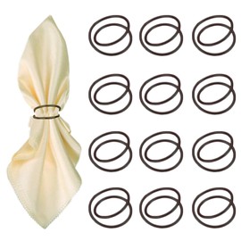 Black Napkin Rings - 12 PCS Metal Spiral Napkin Rings(Spiral) Napkin Holders Buckles for Family Dinner, Wedding, Party,Table Decorations