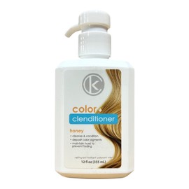 KEColor Cleanse and Condition Hair Treatment, Colour Deposit and Maintenance, 355 ml (Honey)