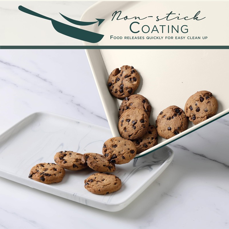 Country Kitchen Nonstick Stackable Bakeware Set - Deluxe Heavy Duty,