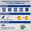 WARLION Zip Tie Lock - 3-Digit Adjustable Cable Lock, for