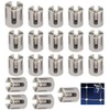 XXHong 316 Stainless Steel Cross Cable Clamps for Wire Cables