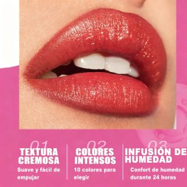 Lapiz Labial Nacarado Hidratante Larga Duracion