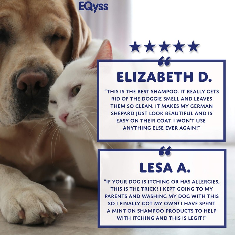 EQyss Micro-Tek Pet Shampoo - Stops Scratching, Itching, Biting, or