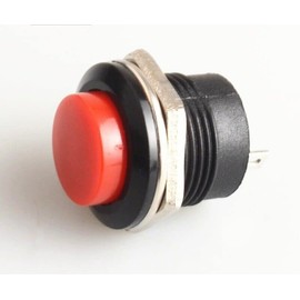 Red Momentary Push Button Switch – 12v 5A Screen Wash Horn Kit/Classic Car