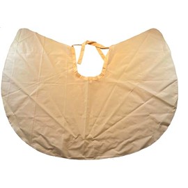 niavida Hairdressing Cape Short for Tying Combing Cape Approx. 96 x 78 Peach Pink Orange Washable Lightweight + Elegant for Hair, Cosmetics and Styling (71B Peach, peach