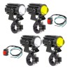 4pcs Faros Auxiliares Luces Led Para Motos Auto Doble Color