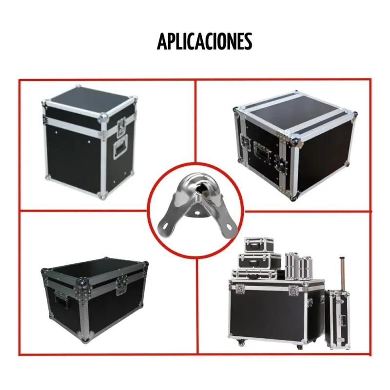 Set 8 Esquineros De Bola Chico, 3 Barrenos Case Mod.