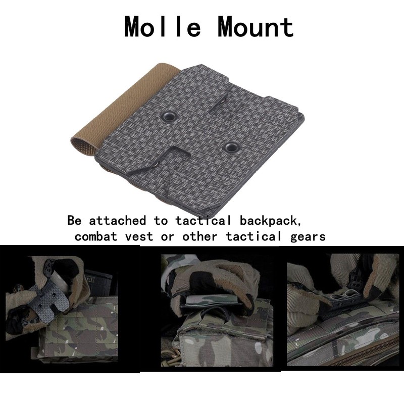 Tactical Glow Stick Pouch Chemlight Pen Holder Flashlight Battery Organizer