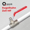 zencQ Ball Valve 1/2 Inch MF Lever Handle, Brass Ball