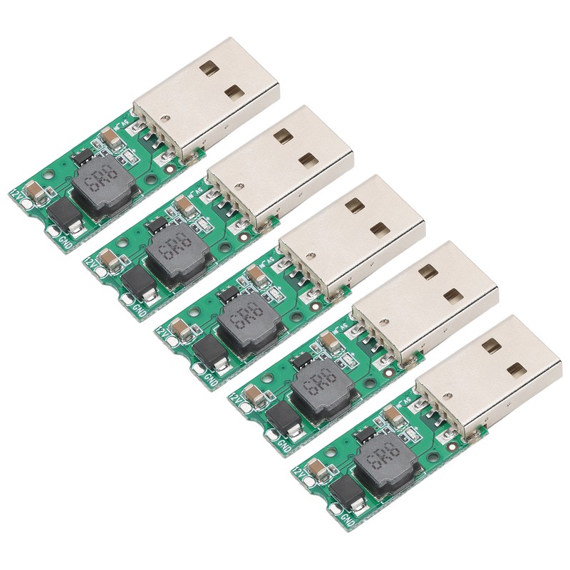 5pcs DIY USB 5V to 12V StepUp Power Supply Board