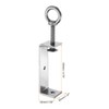 HARFINGTON 2Pcs Stainless Steel C Clamp 120mm Wide Jaw Opening