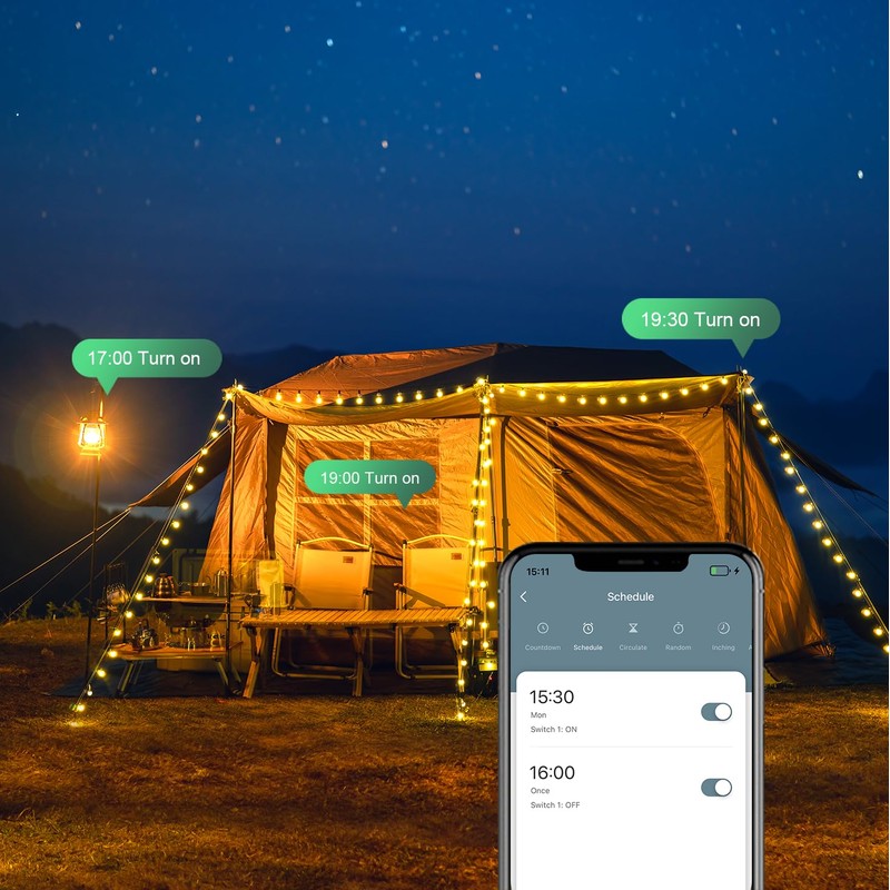 UCOMEN 1 x Wifi Socket Type E (EU) 16A 3680W